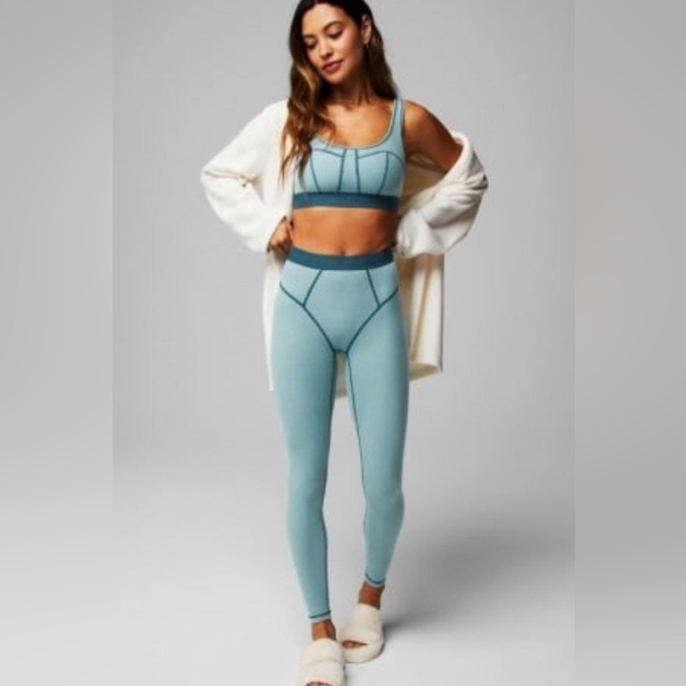 Fabletics waffle knit set size Medium